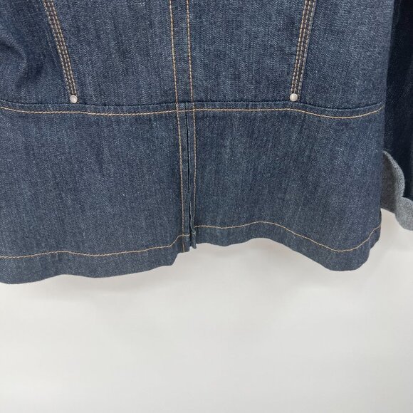 Loft Blue Jean Jacket Size 6 - Picture 8 of 10
